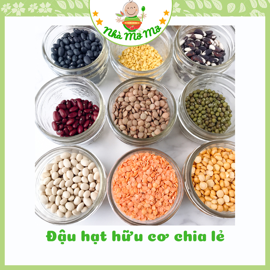 Yến mạch đậu gà hạt chia đậu lăng đỏ hạt kê quinoa hữu cơ markal chia lẻ cho bé ăn dặm