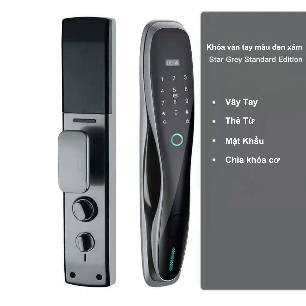 Khóa cửa thông minh tự mở bằng vân tay