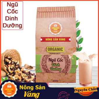 Bột Ngũ Cốc Dinh Dưỡng Cao Cấp 500gr gồm nhưng loại (gạo lức đậu nành (đậu tương) yến mạch vừng đen ( Mè đen) ngô đậu xanh đậu đỏ đậu đen hạt sen)
