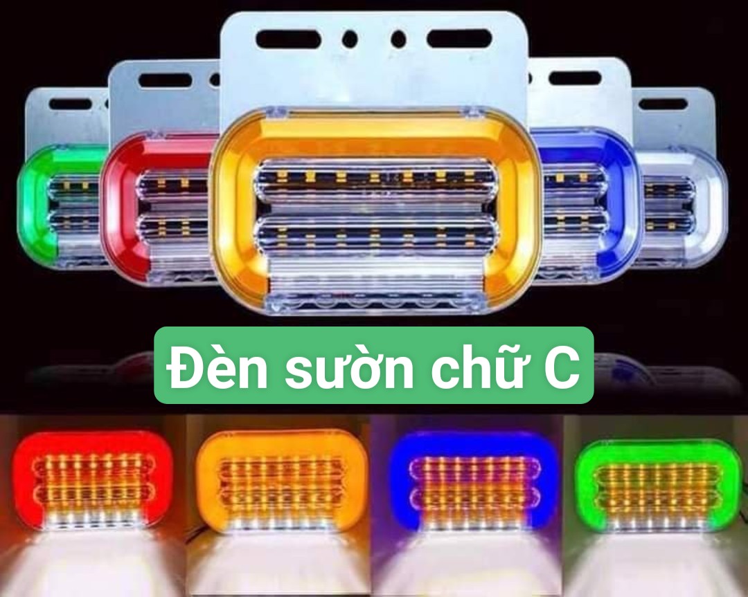 Đèn sườn chữ c _ 24v