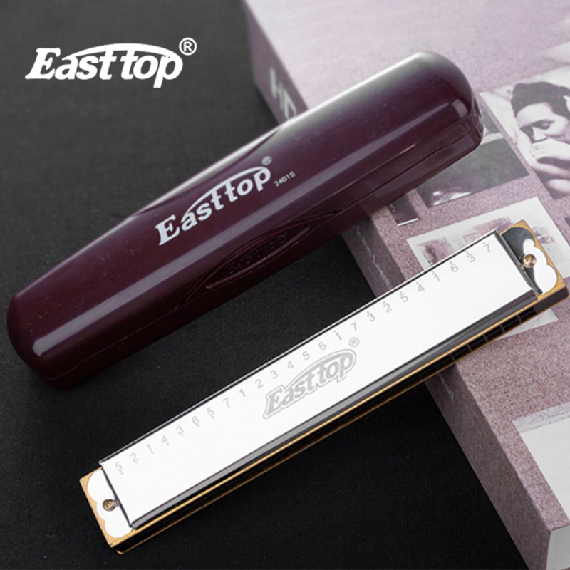 Easttop Harmonica 24 LỖ Kèn Harmonica Tremolo Chìa Khóa Của C Hàng Sẵn Có Chuyên Nghiệp Kèn Ác Mô Ni Ca Với Trường Hợp Top Grade Cho Cầu Thủ Chuyên Nghiệp Người Mới Bắt Đầu Học Sinh Trẻ Em Trẻ Em Món Quà Sinh Nhật T2401S