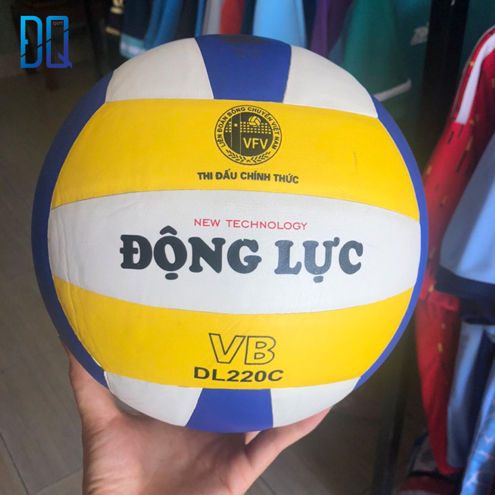 Qủa bóng chuyền Động Lực DL220C chính hãng - Tặng kèm kim bơm bóng và túi lưới đựng bóng