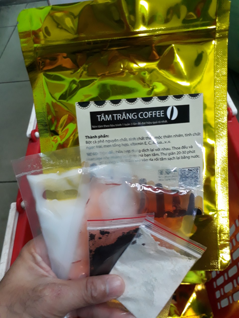 Tắm Trắng cà phê