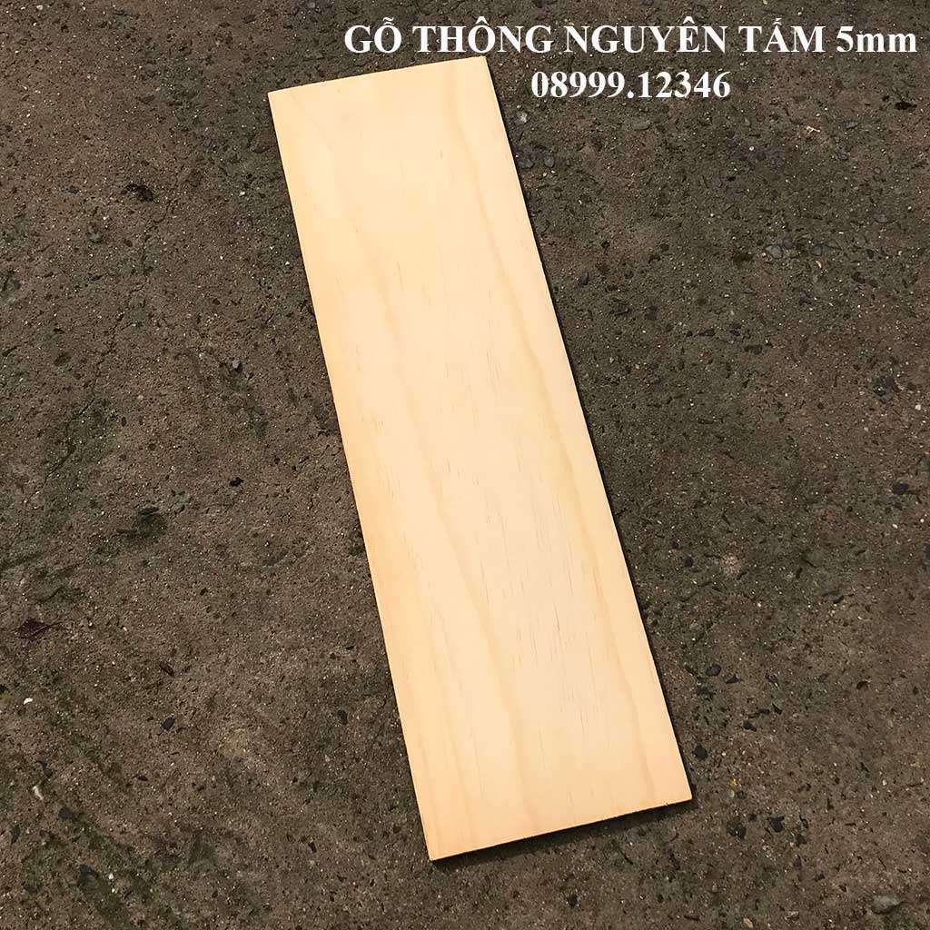 Tấm gỗ thông dày 5mm, gỗ thông tấm 5mm làm DIY