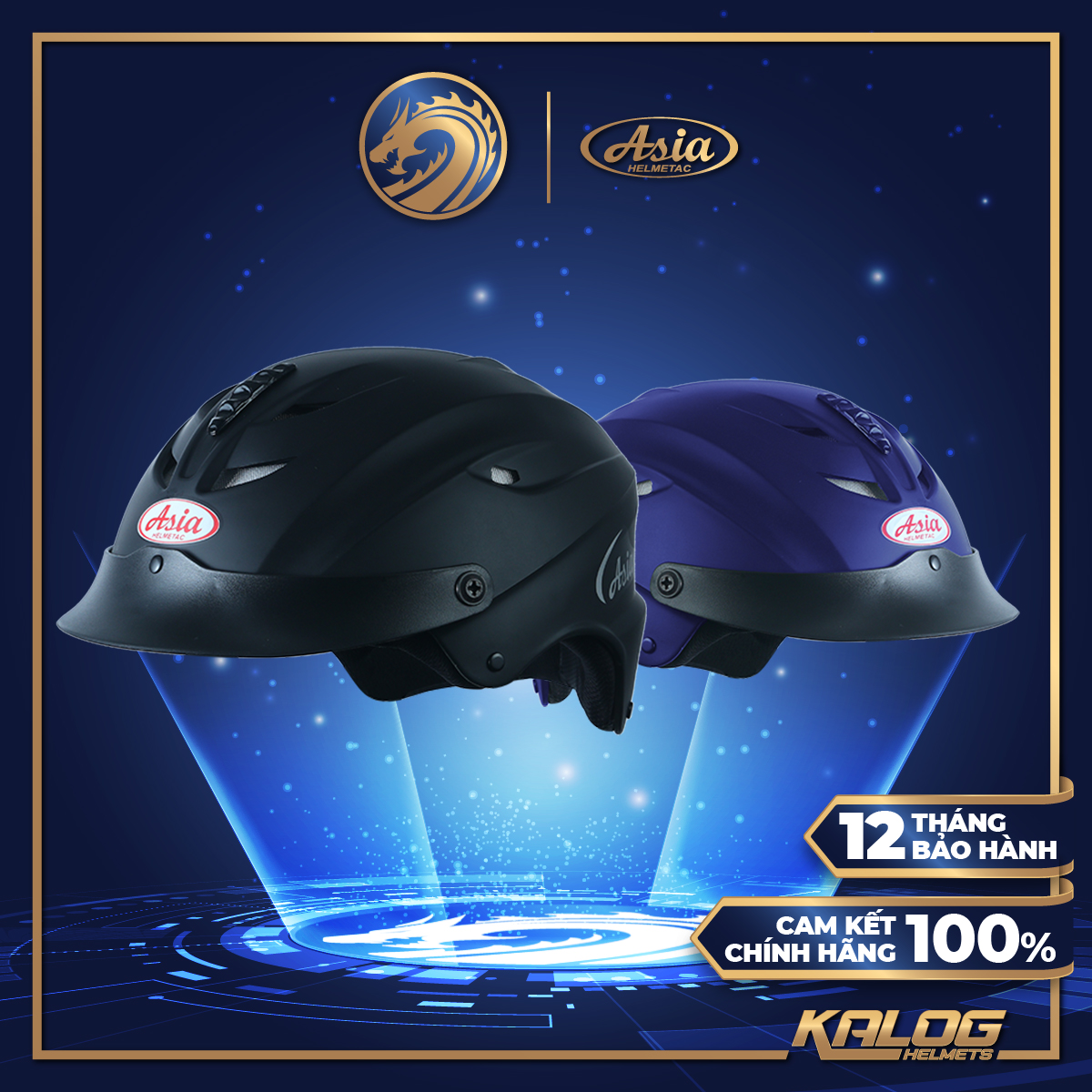 Mũ bảo hiểm nửa đầu asia mt-117