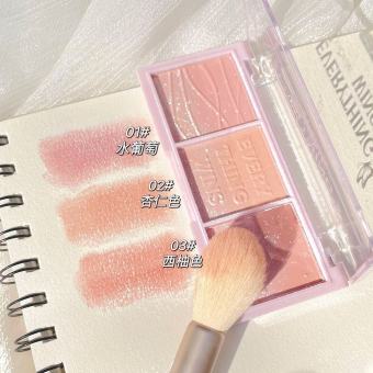 Phấn má 3 ô hồng cam Everything Wings nội địa Trung ZIMBABE PHANMAEVER29