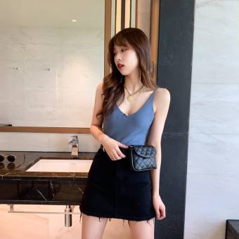 Áo len 2 dây cổ tim gợi cảm trẻ trung chất liệu mềm mịn co dãn EvaLover