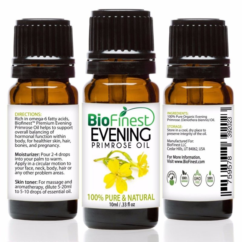 Buy Biofinest Evening Primrose Organic Oil (100% Pure Organic Carrier Oil) 10ml Singapore