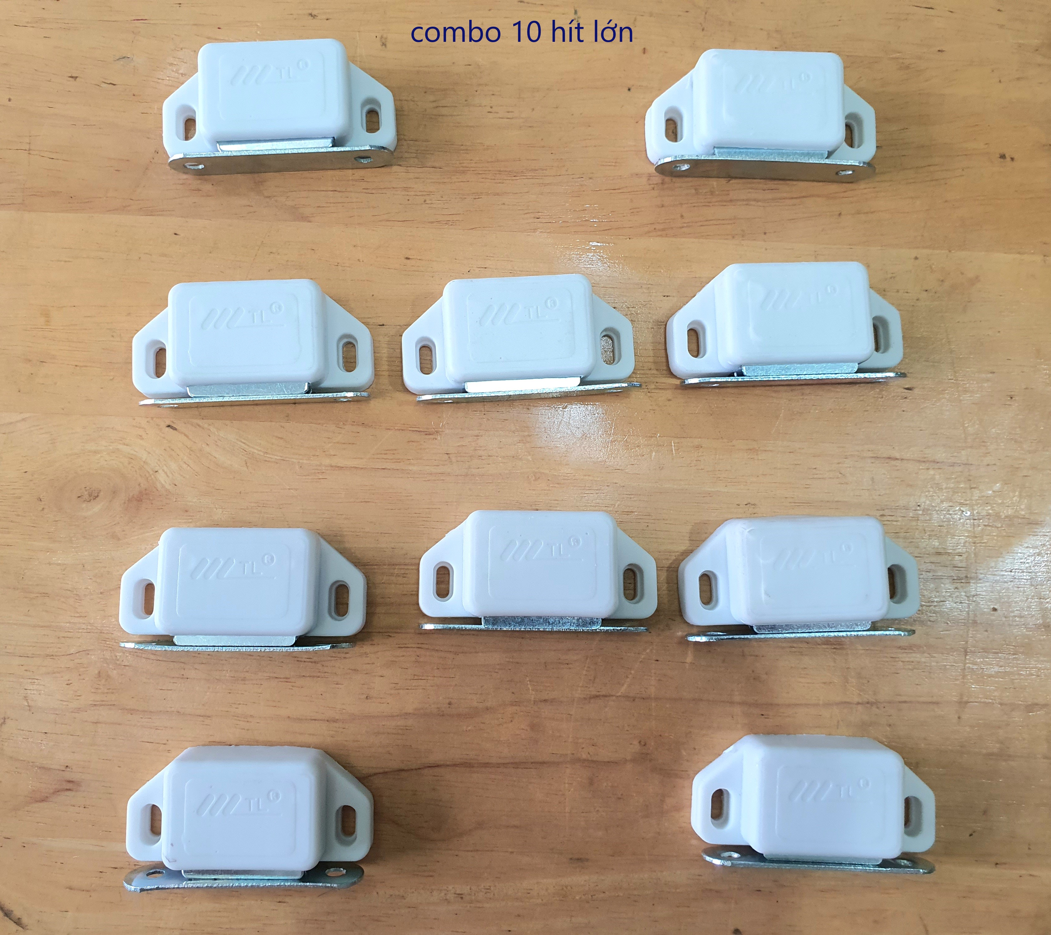 Combo 10 cục hít nam châm dùng hít cửa tủ nhôm, tủ gỗ - 2 loại lớn, nhỏ