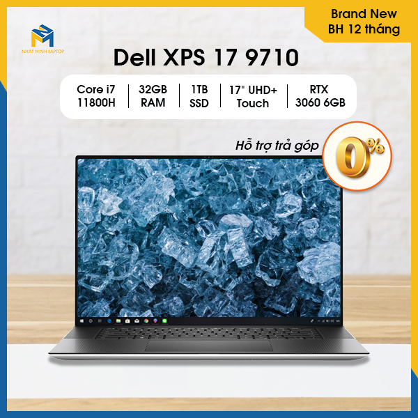 Laptop Dell XPS 17 9710 i7-11800H 32GB 1TB 17 UHD+ RTX3060 Win11 Platinum