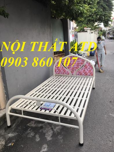 Giường sắt lắp ráp mẫu mới - giường sắt giá rẻ đủ kích thước