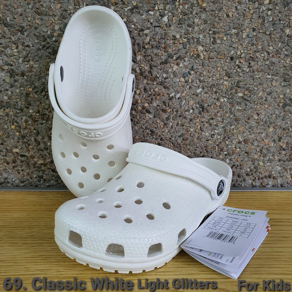 Plain white clearance crocs