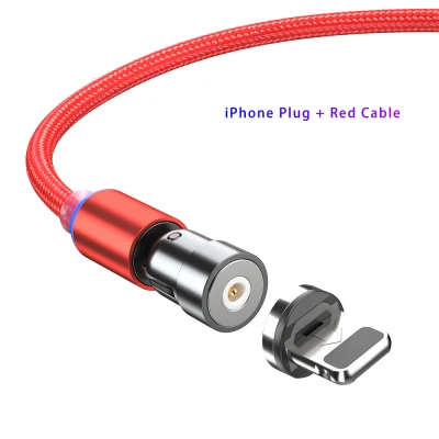 360º+180º Rotation Magnetic Cable 540º Roating Magnetic USB Cable Fast Charge Mirco USB Type C iphone Nylon Charging Cable For iPhone Samsung Huawei Xiaomi Viovo Oppo Charging Wire (2)