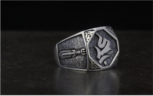 NHẪN KHẮC CHỦNG TỬ OM TÂY TẠNG - NH140