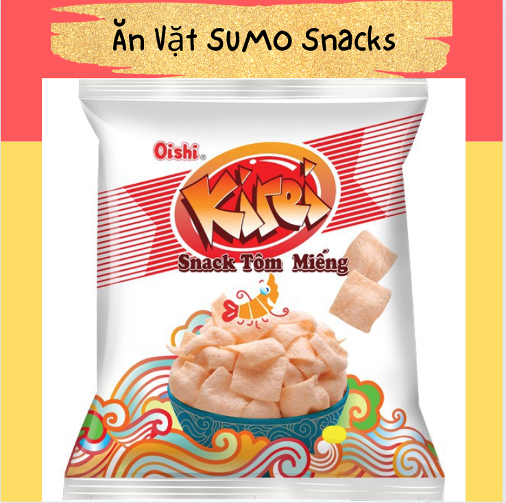 Bim bim snack tôm miếng oishi 35/40g-ăn vặt sumo snack