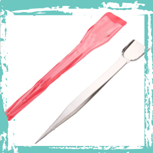 Kẹp nhíp 2 đầu dùng cho đá quý kim cương gắp kẹp đá phụ kiện trang sức.