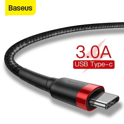 Baseus USB Type C Cable for Samsung S8 Note 8 Quick Charging 3.0 USB C Cable for Vivo Oppo Huawei Redmi K20 Pro Type-C Fast Charging Wire (2)