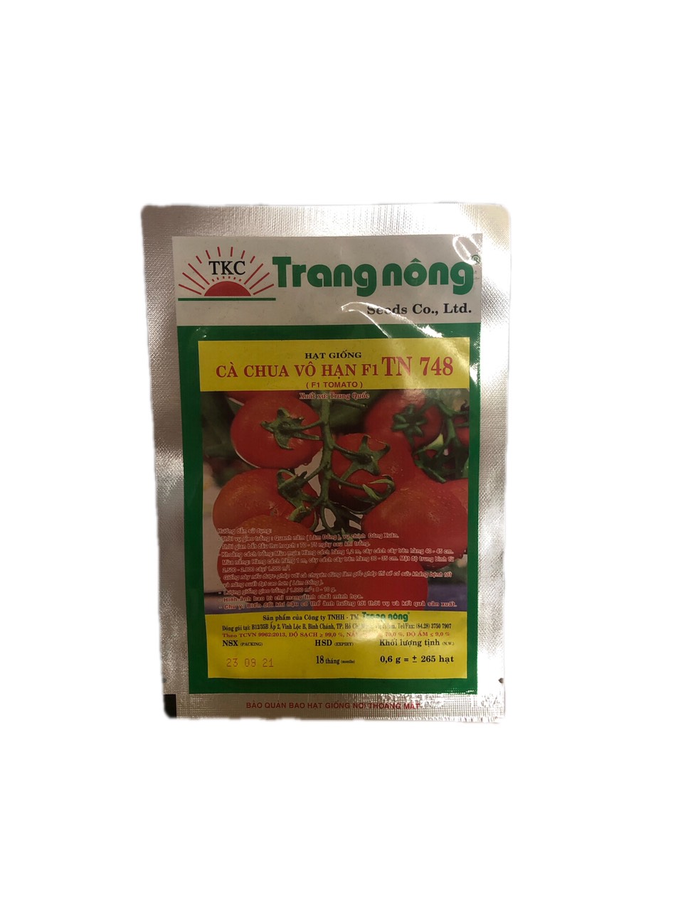 Hạt giống cà chua vô hạn f1 tn 748