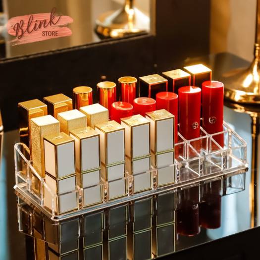 Kệ đựng mỹ phẩm, SON MÔI.Thiết kế 9/12/24/36 ô. Chất liệu mica trong suốt, dày dặn siêu bền dùng trang trí góc trang điểm, tiết kiệm diện tích và dễ dàng chọn màu son. Thanh toán khi nhận hàng.