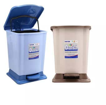 Thùng rác nhí có nắp Duy Tân (17cm x 17cm x 21cm)