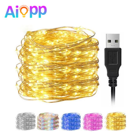 Aiopp LED String Lights - Fairy Lights for Bedroom & Christmas