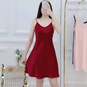 Váy 2 dây lụa, váy ngủ 2s lụa satin đẹp