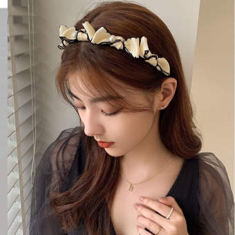 Bờm tóc, cài tóc nữ băng đô vải gắn ngọc trai nhân tạo siêu xinh LOZI (BOM03)