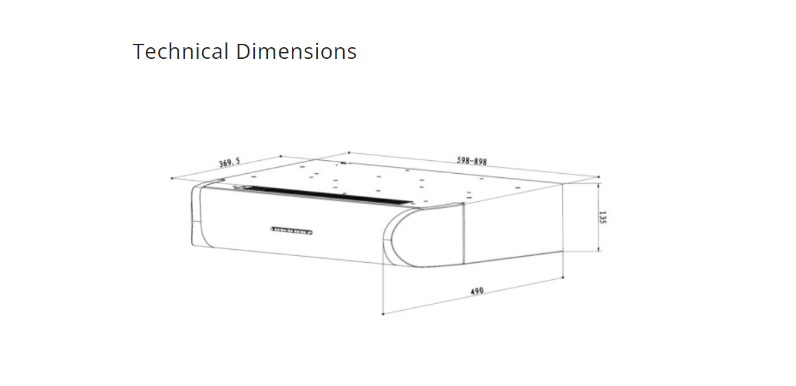 UNO UH 9003C Slim Line High Power Hood / FREE EXPRESS DELIVERY · v4