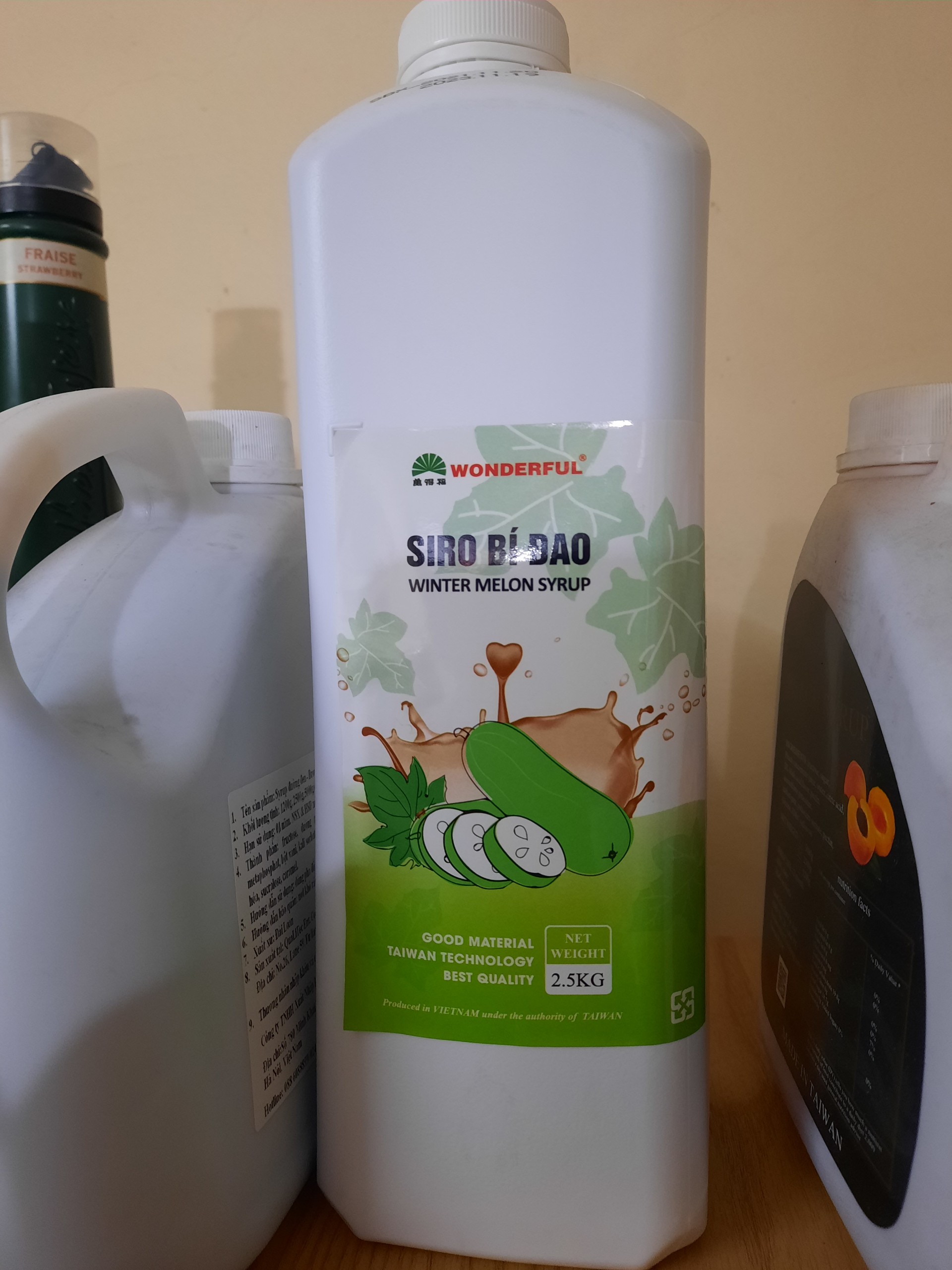 Siro Bí Đao Wonderful can 2.5kg