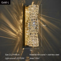 Luxury Wall Lamps Crystal Bedside Lamp Modern Led Wall Light For Bedroom Living Room TV Background Wall Hanging Lamp Home Decor