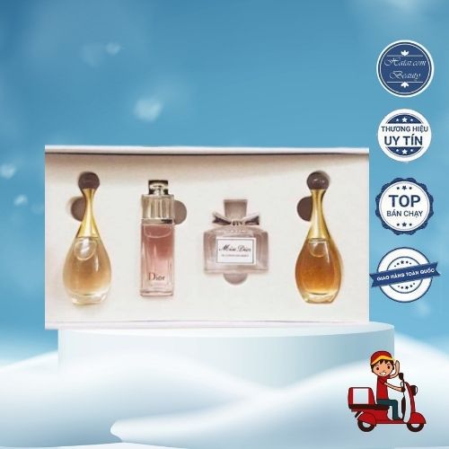 Sét nước hoa dior mini 4 chai 5ml hương thơm tinh tế, sang trọng, tiện mang đi hatai 111