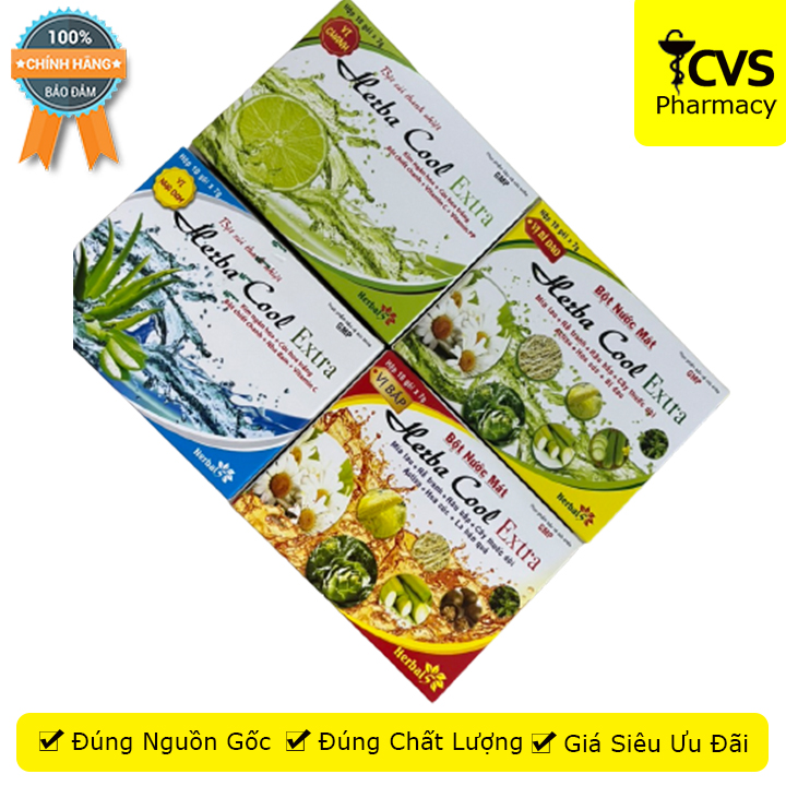 Bột Nước Mát Herba Cool Extra - Hỗ trợ thanh nhiệt , giải độc mát gan , Cvspharmacy