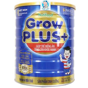 Combo 02 lon Sữa Bột tăng cân Nutifood Grow plus+ xanh Lon 1.5Kg