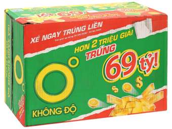 Thùng 24 Chai Trà Xanh Không Độ Chai 455ml