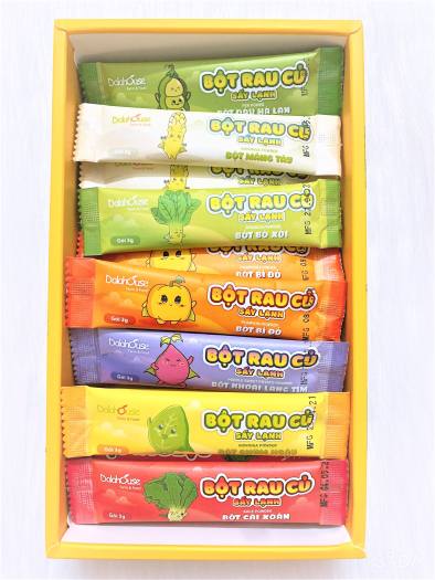 Combo 7 gói lẻ bột rau củ sấy lạnh Dalahouse gói 3g bột ăn dặm cho bé . Date 6/2024 - Sweet Baby House