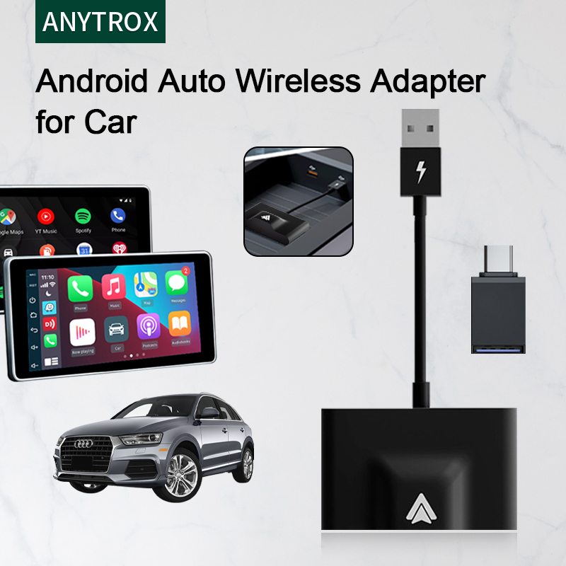 OTTOCAST Android-Auto-Wireless-Adapter, A2AIR Pro Android Auto AA Dongle  Plug&Play 5Ghz WIFI Connection for OEM Wired Android Auto Cars(Year