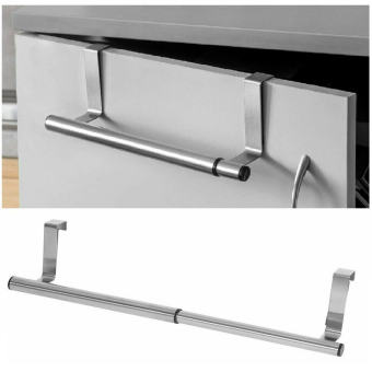 Over Cabinet Cupboard Towel Rail Holder Rack Kitchen Extendable Towel Bar