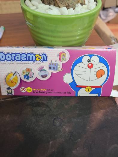01 Hộp 20 Cây Bút Gel Doremon mực Tím (ngòi 0,5mm)