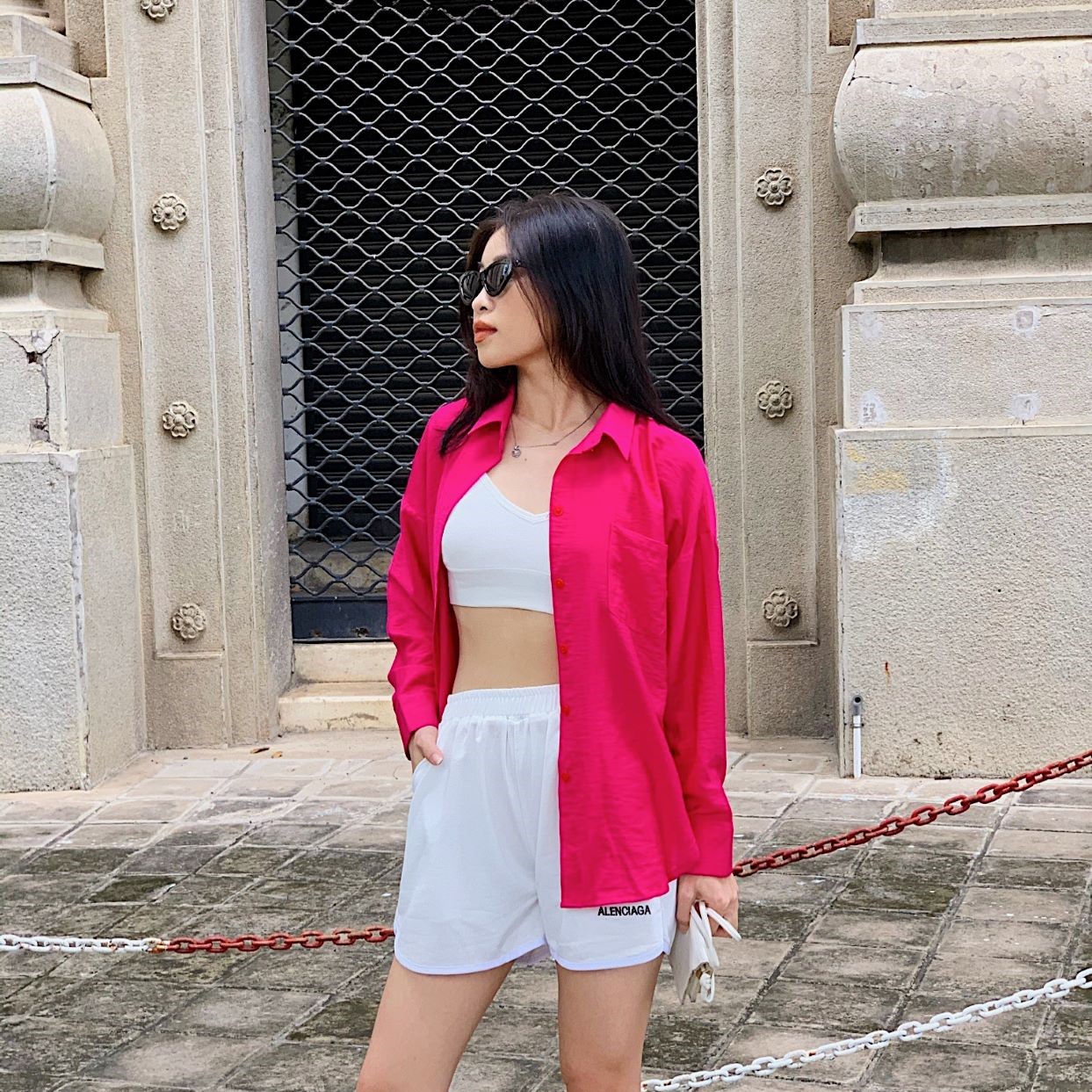 Áo sơ mi vạt bầu tay dài nhiều màu vải mới 2024 Callene (L2459) | Callene by CALLA HOUSE