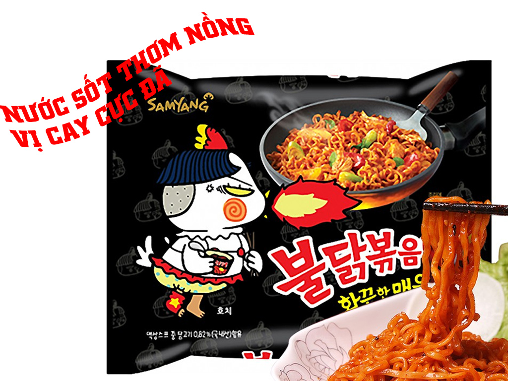 Mì khô gà cay samyang gói 140g