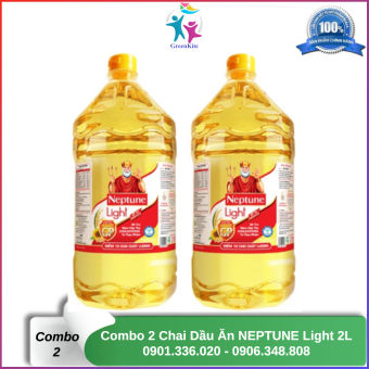 Combo 2 Chai Dầu Ăn Thượng Hạng Nhãn Hiệu Neptune Light 2L