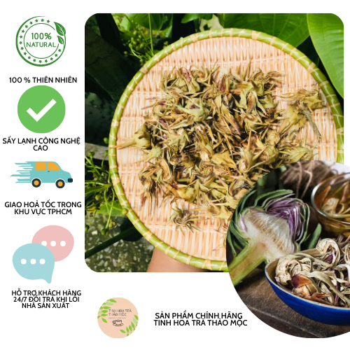 (  FREESHIP MAX + DEAL GIẢM SÂU)atiso khô xanh đặc sản đà lạt 100 gram_tinhoatrathaomoc