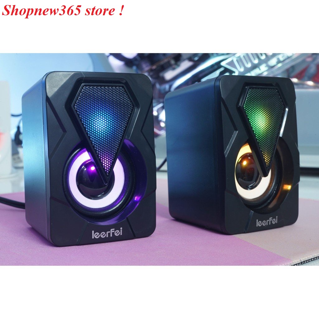 Bộ loa vi tính cắm nguồn USB Âm thanh chuẩn siêu hay, siêu xinh , loa xí ngầu 101Z / Loa 1046 có LED nháy  theo nhạc