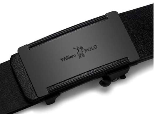 Thắt lưng da nam cao cấp william polo, dây nịt nam da thật  ,khóa tự động mạ ti tan-[ kaimono]