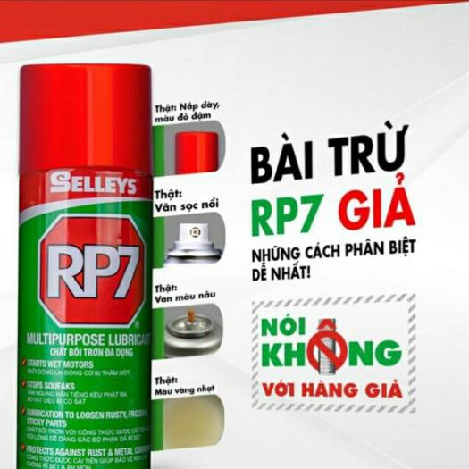 Xịt RP7 chống rỉ sét - Dầu chống rỉ sét và bôi trơn đa dụng RP7-Giadung24h
