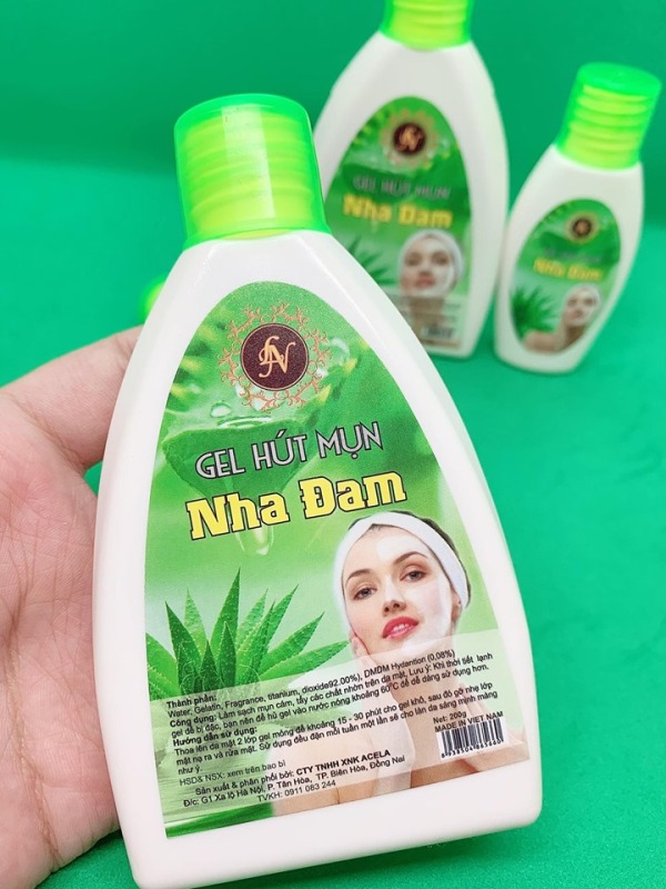 Gel lột mụn - gel lột mụn cám - mụn đầu đen nha đam & than hoạt tính ln