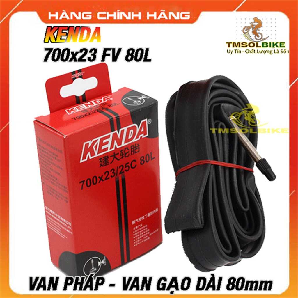 Ruột xe đạp 700x23c fv80l săm xe đạp 700x23c van xe đạp dài 80mm