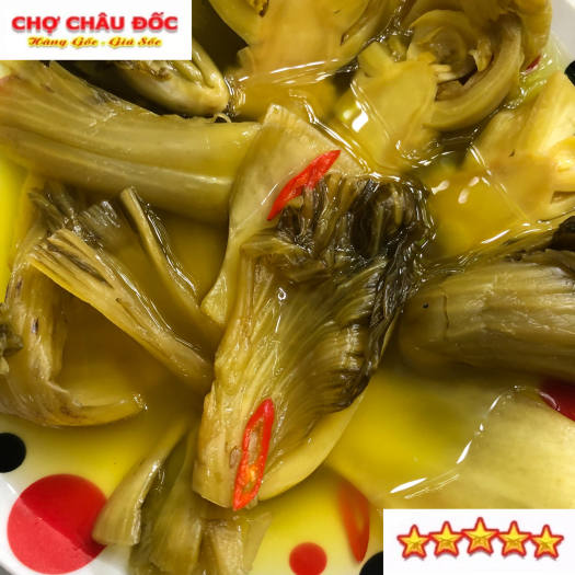 1kg Dưa Cải Muối Chua Châu Đốc Giòn Thơm Hương Vị Miền Tây ( Không Cân Nước )