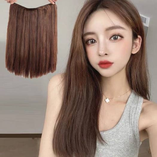 Tóc giả kẹp 😍Tóc kẹp thẳng 😍kẹp dải ngang 6 phím