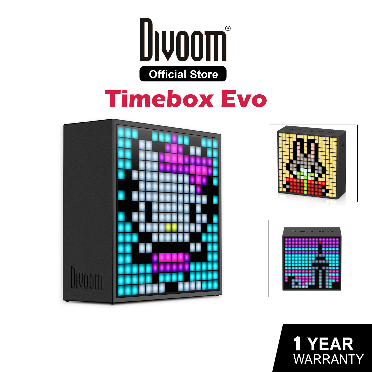 Divoom Times Gate - Pixel Art Informative LED Display, 1 Year Warranty